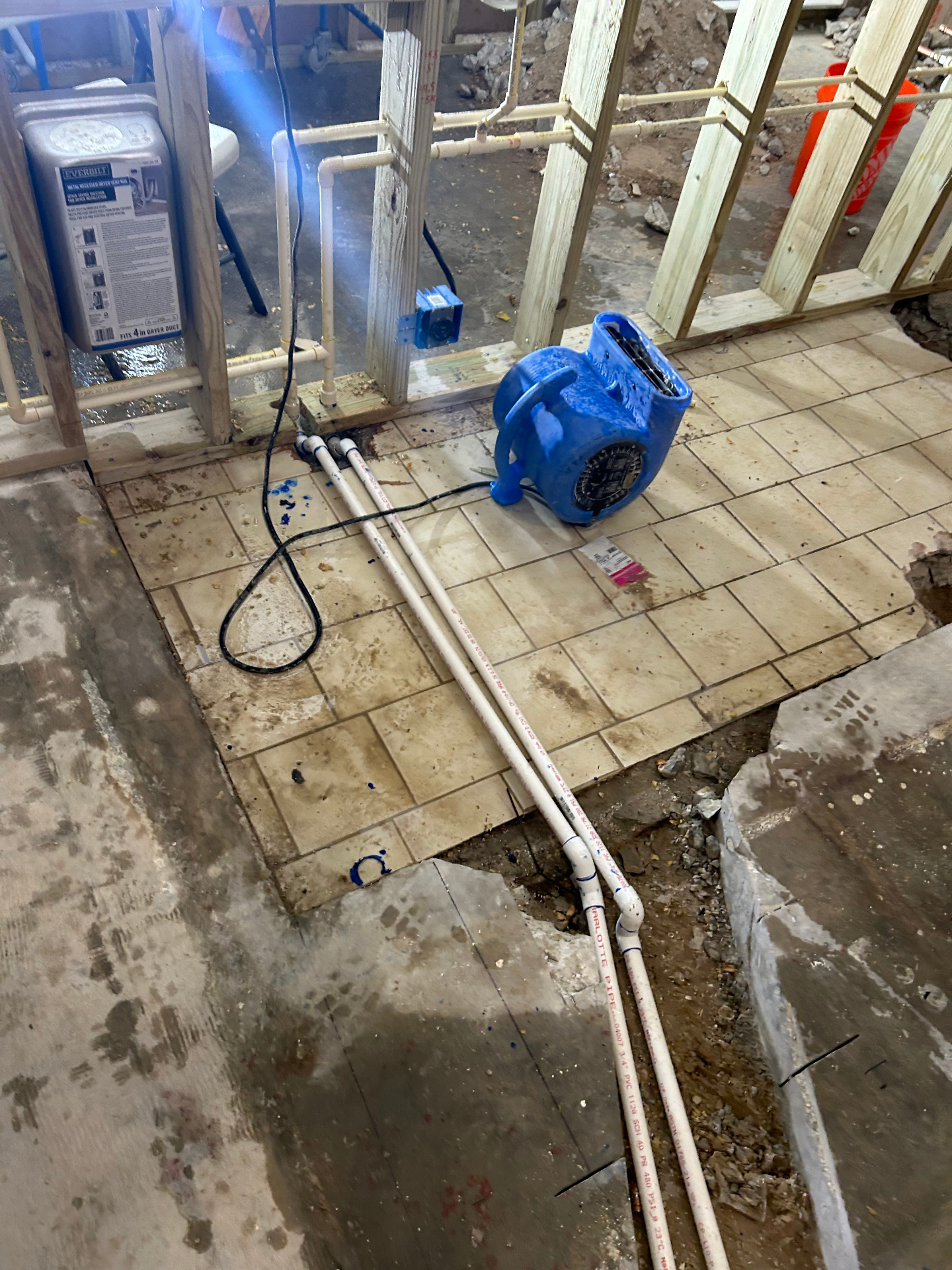 Drying & site protection